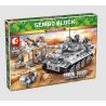 SEMBO 101401 non  XE TĂNG CHIẾN ĐẤU bộ đồ chơi xếp lắp ráp ghép mô hình Empires Of Steel Đế Chế Thép 1154 khối
