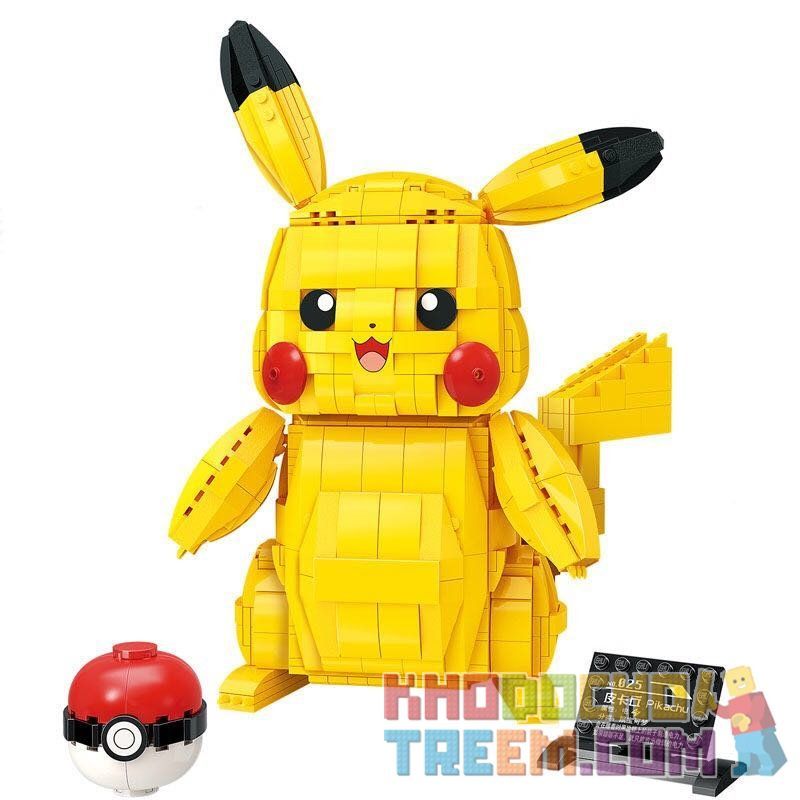 Enlighten S0101 0101 Qman S0101 0101 non Lego PIKACHU bộ đồ chơi xếp lắp ráp ghép mô hình Pokémon POKEMON 911 khối