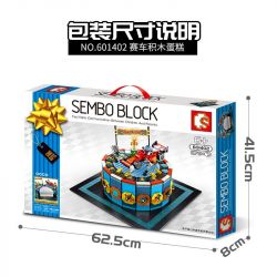 SEMBO 601402 non  BÁNH RACING BOY QUÀ TẶNG bộ đồ chơi xếp lắp ráp ghép mô hình Creator SEMBO BLOCK Sáng Tạo 676 khối