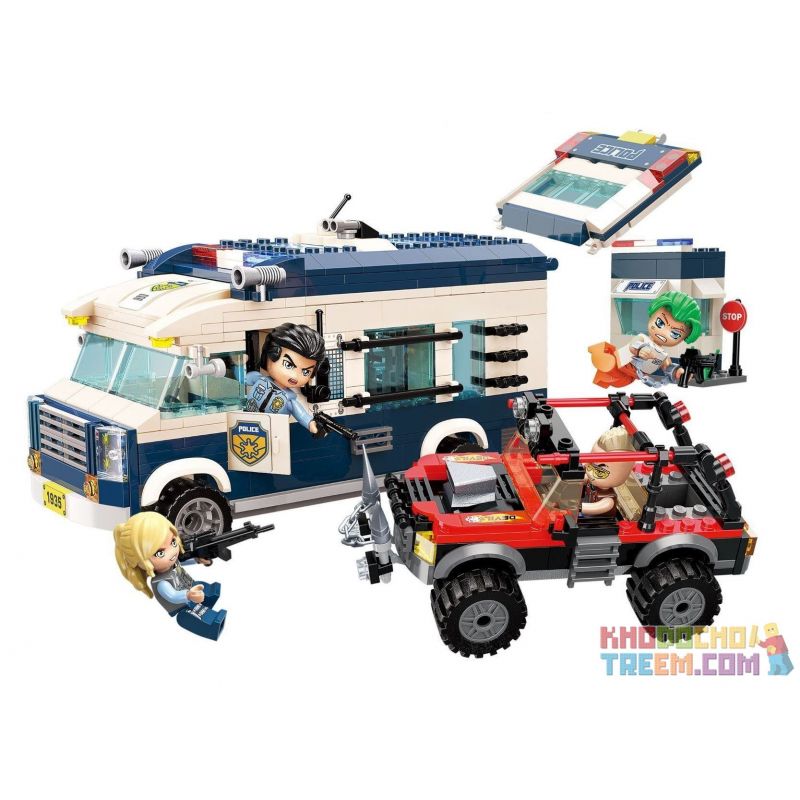Enlighten 1935 Qman 1935 KEEPPLEY 1935 Xếp hình kiểu Lego MINECITY MineCity Thành phố của tôi: Khủng hoảng vận chuyển nhà tù 585 khối Enlighten 1935 Qman 1935 KEEPPLEY 1935 Xếp hình kiểu Lego MINECITY MineCity Thành phố của tôi: Khủng hoảng vận chuyển nhà tù 585 khối