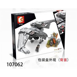 SEMBO 107062 non  MÁY BAY KHÔNG NGƯỜI LÁI bộ đồ chơi xếp lắp ráp ghép mô hình Shanghai Fortress Pháo Đài Thượng Hải 722 khối