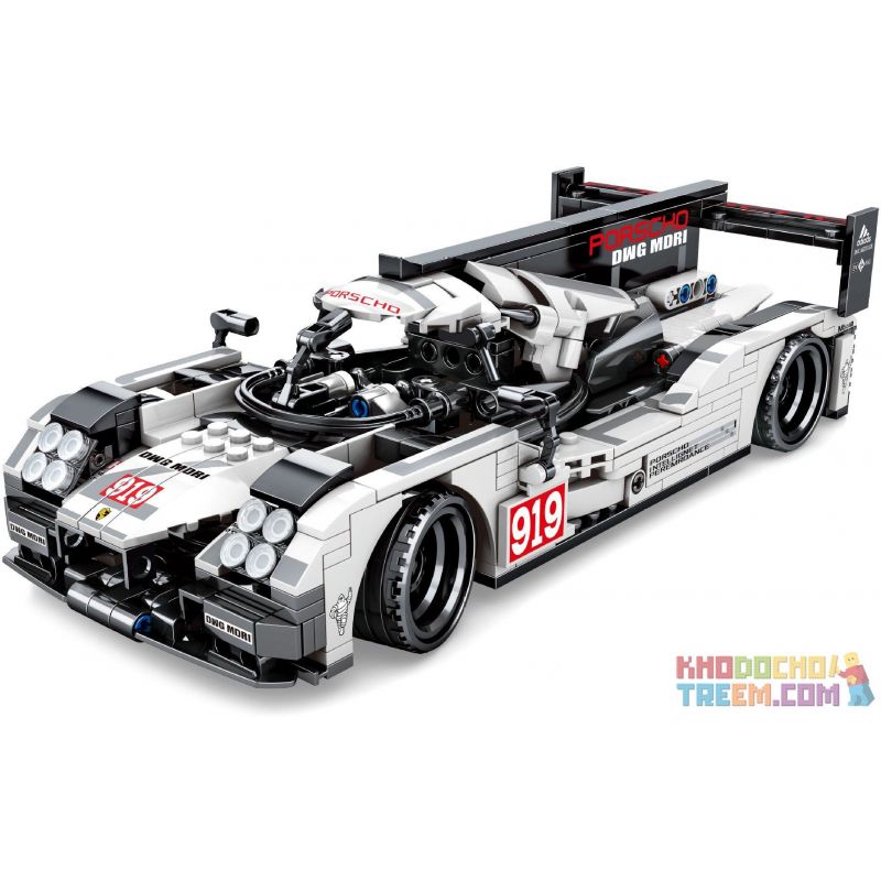 SEMBO 701652 Xếp hình kiểu Lego SPEED CHAMPIONS Porscho 919 Xe kéo lùi 919 của Porsche 621 khối SEMBO 701652 Xếp hình kiểu Lego SPEED CHAMPIONS Porscho 919 Xe kéo lùi 919 của Porsche 621 khối