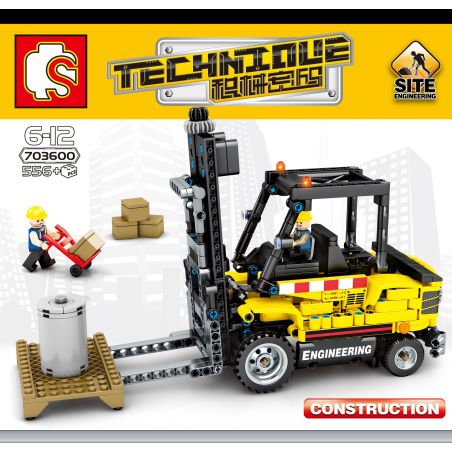 SEMBO 703600 non  XE NÂNG bộ đồ chơi xếp lắp ráp ghép mô hình  TECHINQUE Kỹ Thuật Công Nghệ Cao Mô Hình Phương Tiện 556 khối