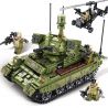 SEMBO 105712 non  XE TĂNG CHIẾN ĐẤU HẠNG NẶNG bộ đồ chơi xếp lắp ráp ghép mô hình Iron Blood Heavy Equipment Đặc Nhiệm Máu Và Sắt 894 khối