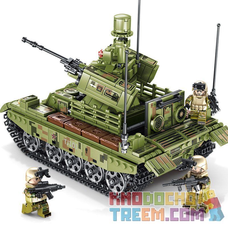 SEMBO 105712 non  XE TĂNG CHIẾN ĐẤU HẠNG NẶNG bộ đồ chơi xếp lắp ráp ghép mô hình Iron Blood Heavy Equipment Đặc Nhiệm Máu Và Sắt 894 khối