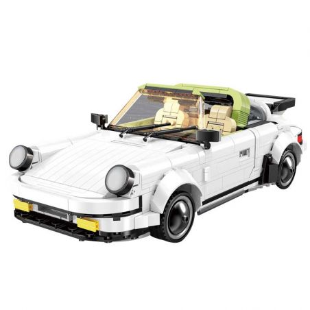 COGO 15820 MouldKing 13103 Mould King 13103 non  XE PORSCHE TRẮNG bộ đồ chơi xếp lắp ráp ghép mô hình Creative Idea CREAATIVE IDEA PORSCHE 911 TARGA Ý Tưởng Sáng Tạo 882 khối
