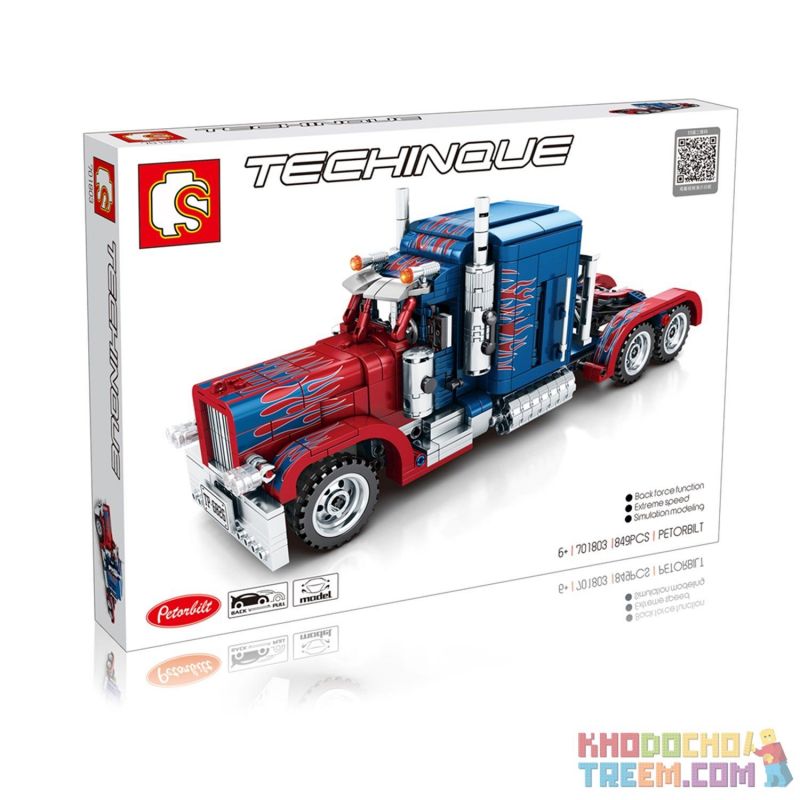 SEMBO 701803 non  Ô TÔ OPTIMUS PRIME BIẾN HÌNH bộ đồ chơi xếp lắp ráp ghép mô hình  TECHINQUE PETERBILT 389 Kỹ Thuật Công Nghệ Cao Mô Hình Phương Tiện 849 khối SEMBO 701803 non  Ô TÔ OPTIMUS PRIME BIẾN HÌNH bộ đồ chơi xếp lắp ráp ghép mô hình  TECHINQUE PETERBILT 389 Kỹ Thuật Công Nghệ Cao Mô Hình Phương Tiện 849 khối