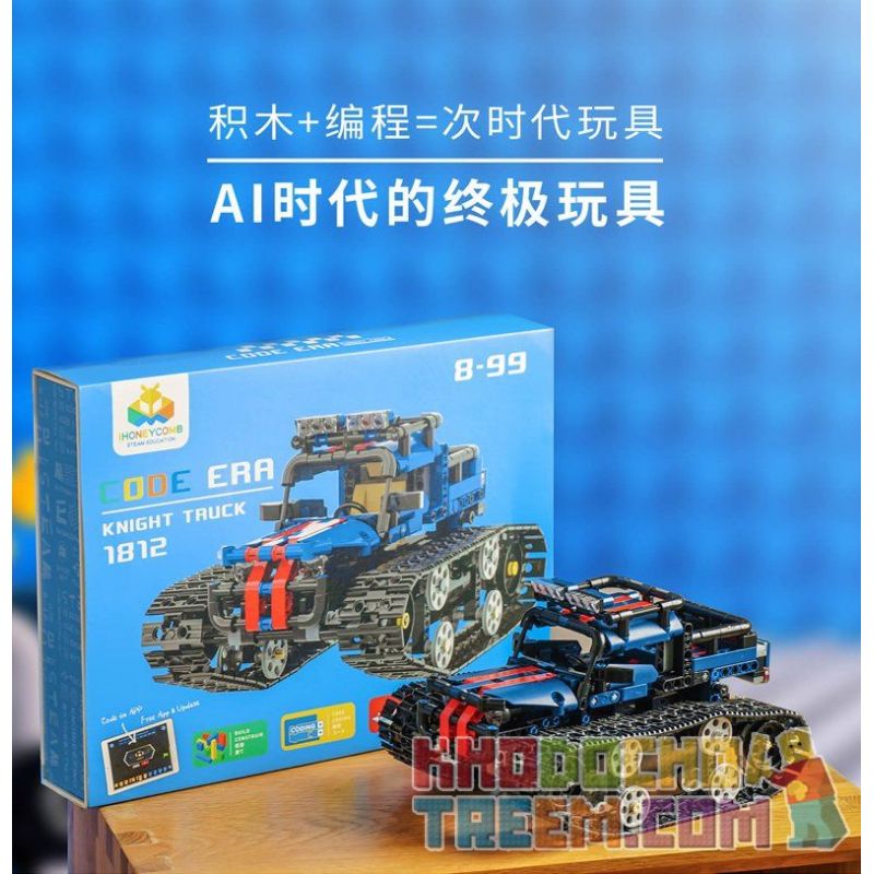 ALPHA EGG HK181200 181200 IHONEYCOMB 1812 non  XE BÁNH XÍCH LẬP TRÌNH bộ đồ chơi xếp lắp ráp ghép mô hình  KNIGHT TRUCK Kỹ Thuật Công Nghệ Cao Mô Hình Phương Tiện 513 khối ALPHA EGG HK181200 181200 IHONEYCOMB 1812 non  XE BÁNH XÍCH LẬP TRÌNH bộ đồ chơi xếp lắp ráp ghép mô hình  KNIGHT TRUCK Kỹ Thuật Công Nghệ Cao Mô Hình Phương Tiện 513 khối