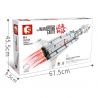SEMBO 107025 non  ĐI LANG THANG TRÊN TRÁI ĐẤT PHI CÔNG CÓ KẾ HOẠCH PHÓNG TÊN LỬA bộ đồ chơi xếp lắp ráp ghép mô hình The Wandering Earth Lưu Lạc Địa Cầu 332 khối