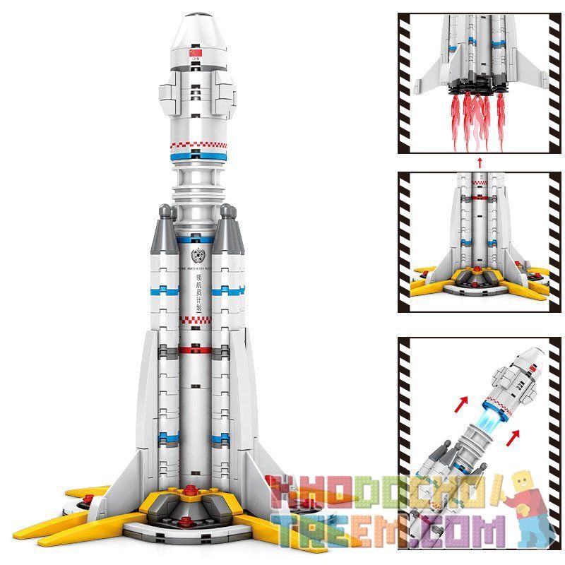 SEMBO 107025 non  ĐI LANG THANG TRÊN TRÁI ĐẤT PHI CÔNG CÓ KẾ HOẠCH PHÓNG TÊN LỬA bộ đồ chơi xếp lắp ráp ghép mô hình The Wandering Earth Lưu Lạc Địa Cầu 332 khối