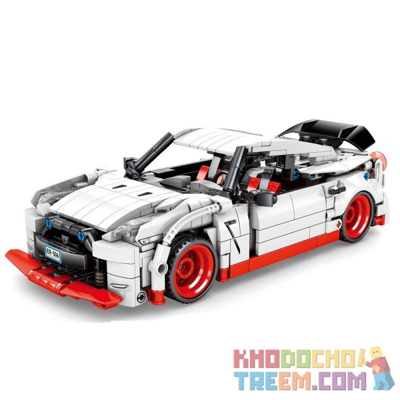 Sembo 701712 Xếp hình kiểu LEGO Speed Champions NISSAN GTF siêu xe nissan trắng 816 khối Sembo 701712 Xếp hình kiểu LEGO Speed Champions NISSAN GTF siêu xe nissan trắng 816 khối