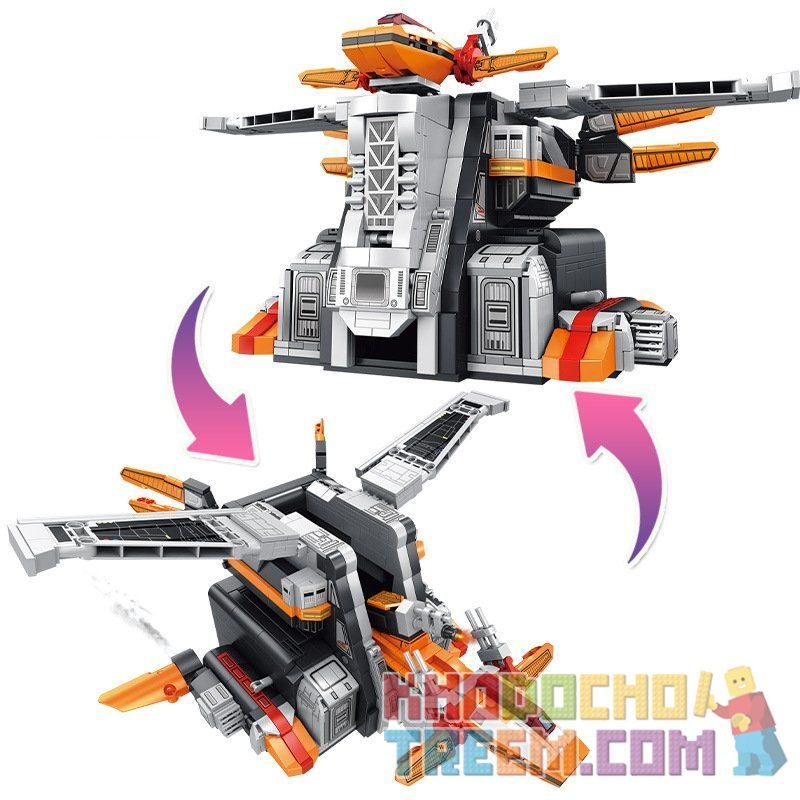 SEMBO 108776 Xếp hình kiểu Lego ULTRAMAN Ultraman Heroes Cosmic Hero Ultraman Phoenix Nest Base Căn Cứ Phượng Hoàng 1167 khối SEMBO 108776 Xếp hình kiểu Lego ULTRAMAN Ultraman Heroes Cosmic Hero Ultraman Phoenix Nest Base Căn Cứ Phượng Hoàng 1167 khối