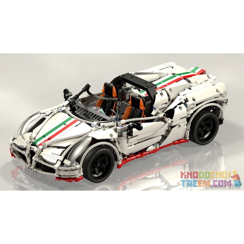 Rebrickable MOC-2927 Xếp hình kiểu LEGO Technic Alfa Romeo 4C spider Siêu Xe Thể Thao Alfa Romeo 2138 khối Rebrickable MOC-2927 Xếp hình kiểu LEGO Technic Alfa Romeo 4C spider Siêu Xe Thể Thao Alfa Romeo 2138 khối