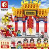 SEMBO 201020 non  MÚA LÂN NĂM MỚI bộ đồ chơi xếp lắp ráp ghép mô hình Seasonal Mùa Lễ Hội 1118 khối