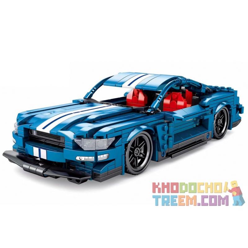 Sembo 701710 Xếp hình kiểu LEGO Speed Champions Ford Mustang Ford Mustang Pullback 737 khối Sembo 701710 Xếp hình kiểu LEGO Speed Champions Ford Mustang Ford Mustang Pullback 737 khối