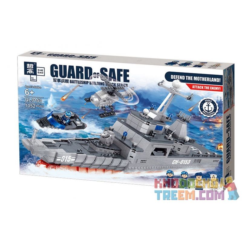 ZHEGAO QL0153 0153 non  TÀU TUẦN DƯƠNG CH-0153 bộ đồ chơi xếp lắp ráp ghép mô hình Guard Of Safe Bảo Vệ Bờ Biển 1052 khối ZHEGAO QL0153 0153 non  TÀU TUẦN DƯƠNG CH-0153 bộ đồ chơi xếp lắp ráp ghép mô hình Guard Of Safe Bảo Vệ Bờ Biển 1052 khối