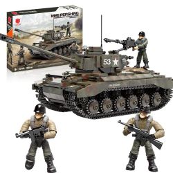 XIANG JUN XJ-910 non  XE TĂNG HẠNG NẶNG M26 PERSHING CỦA MỸ bộ đồ chơi xếp lắp ráp ghép mô hình Military Army Quân Sự Bộ Đội 938 khối XIANG JUN XJ-910 non  XE TĂNG HẠNG NẶNG M26 PERSHING CỦA MỸ bộ đồ chơi xếp lắp ráp ghép mô hình Military Army Quân Sự Bộ Đội 938 khối