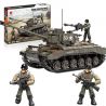 XIANG JUN XJ-910 non  XE TĂNG HẠNG NẶNG M26 PERSHING CỦA MỸ bộ đồ chơi xếp lắp ráp ghép mô hình Military Army Quân Sự Bộ Đội 938 khối
