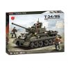 XIANG JUN XJ-915 non  XE TĂNG T-34/85 bộ đồ chơi xếp lắp ráp ghép mô hình Military Army Quân Sự Bộ Đội 854 khối