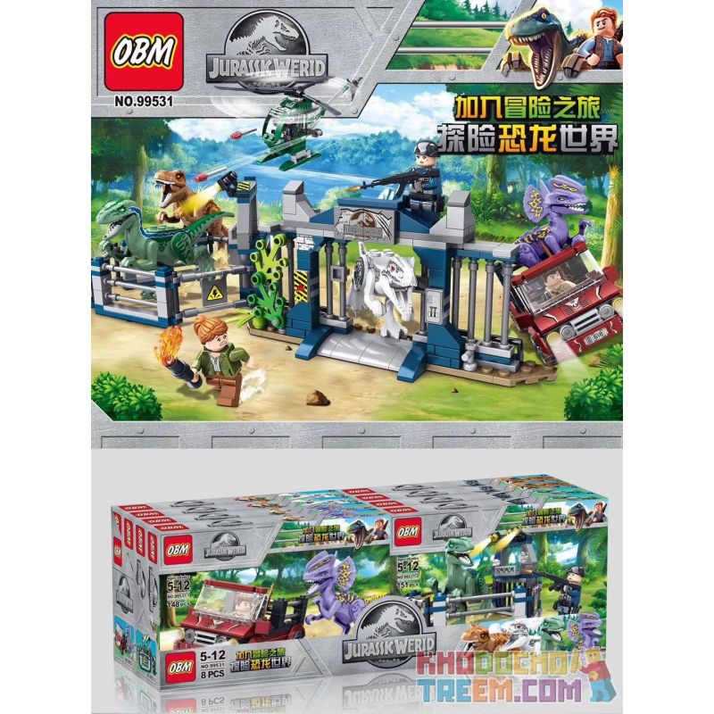 99531 (NOT Lego Ultraman Jurassic World ) Xếp hình Jurassic World: 4 Runaway Dilophosaurus, Viện Nghiên Cứu Velociraptor, Tyrannosaurus Escape, Theo Dõi Trực Thăng 584 khối 99531 (NOT Lego Ultraman Jurassic World ) Xếp hình Jurassic World: 4 Runaway Dilophosaurus, Viện Nghiên Cứu Velociraptor, Tyrannosaurus Escape, Theo Dõi Trực Thăng 584 khối