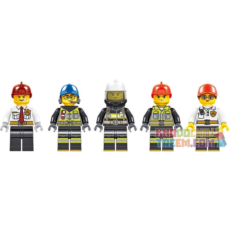 ZHEGAO QL0221 0221 non  FIRE EAGLE TÒA NHÀ AN TOÀN PHÒNG CHÁY bộ đồ chơi xếp lắp ráp ghép mô hình City Hero Anh Hùng Trong Thành Phố 558 khối