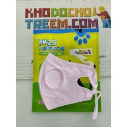 Khẩu trang trẻ em 3 - 10 tuổi KN95 Breazwell 530V lọc hơn 95% bụi siêu mịn PM2.5 có van thở, đệm mũi, chun vải mềm, đeo cả tai l