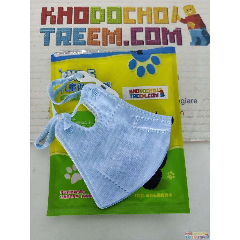 Khẩu trang trẻ em 3 - 10 tuổi KN95 Breazwell 530V lọc hơn 95% bụi siêu mịn PM2.5 có van thở, đệm mũi, chun vải mềm, đeo cả tai l
