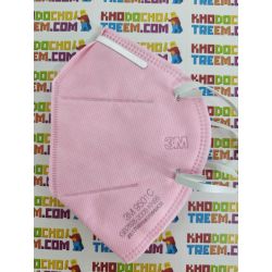 Khẩu trang 3M 9501C xanh tím hồng KN95 có đệm mũi lọc hơn 95% bụi siêu mịn PM2.5 có van thở, đeo tai, chính hãng
