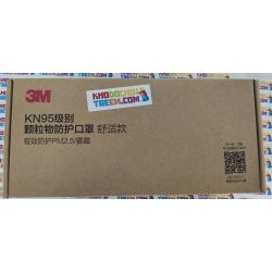 Khẩu trang 3M 9502V+ KN95 lọc hơn 95% bụi siêu mịn PM2.5 có van thở, đeo tai, chun vải mềm hơn 9502VT, chính hãng