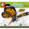SEMBO 703602 non  MÃ JAGUAR: BƯỚM TABBY bộ đồ chơi xếp lắp ráp ghép mô hình  TECHINQUE BUTTERFLY Kỹ Thuật Công Nghệ Cao Mô Hình Phương Tiện 511 khối