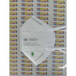 Khẩu trang 3M 9502+ KN95 lọc hơn 95% bụi siêu mịn PM2.5 và độc với màng than hoạt tính chun vải mềm đeo đầu chính hãng tốt nhất 