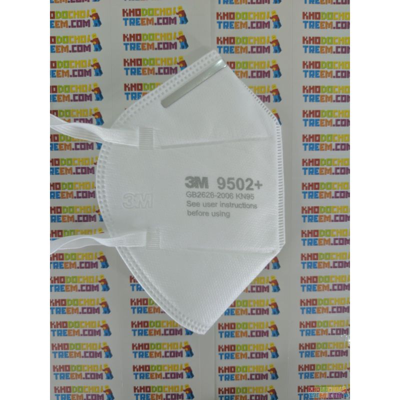 Khẩu trang 3M 9502+ KN95 lọc hơn 95% bụi siêu mịn PM2.5 và độc với màng than hoạt tính chun vải mềm đeo đầu chính hãng tốt nhất 