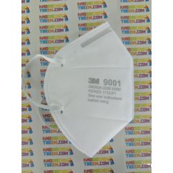 Một cái khẩu trang 3M 9001 KN90 lọc hơn 90% bụi siêu mịn PM2.5 , đeo tai, chun tổng hợp, chính hãng