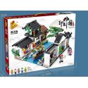 PanlosBrick 610004 Panlos Brick 610004 non Lego LÀNG NƯỚC GIANG NAM bộ đồ chơi xếp lắp ráp ghép mô hình Chinatown Khu Phố Tàu 1801 khối