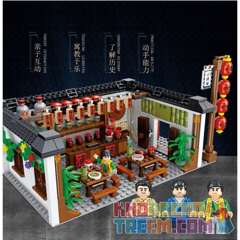 PanlosBrick 610005 Panlos Brick 610005 non  NHÀ HÀNG TRUNG QUỐC bộ đồ chơi xếp lắp ráp ghép mô hình Chinatown Khu Phố Tàu 1005 khối PanlosBrick 610005 Panlos Brick 610005 non  NHÀ HÀNG TRUNG QUỐC bộ đồ chơi xếp lắp ráp ghép mô hình Chinatown Khu Phố Tàu 1005 khối