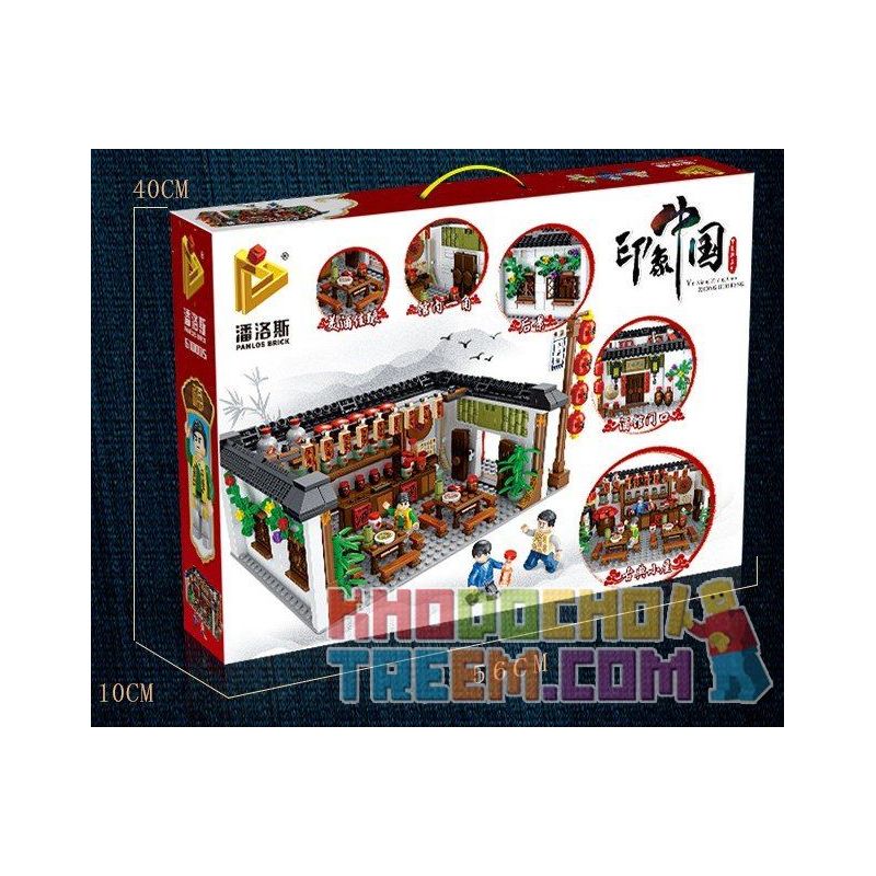 PanlosBrick 610005 Panlos Brick 610005 Xếp hình kiểu Lego CHINATOWN Nhà hàng Trung Quốc 1005 khối PanlosBrick 610005 Panlos Brick 610005 Xếp hình kiểu Lego CHINATOWN Nhà hàng Trung Quốc 1005 khối