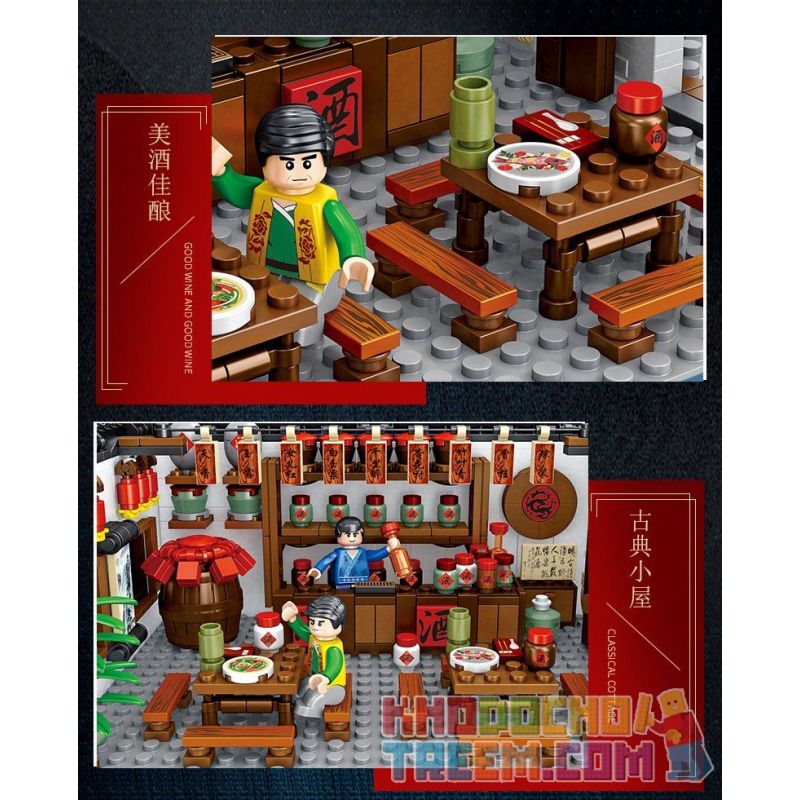 PanlosBrick 610005 Panlos Brick 610005 non  NHÀ HÀNG TRUNG QUỐC bộ đồ chơi xếp lắp ráp ghép mô hình Chinatown Khu Phố Tàu 1005 khối PanlosBrick 610005 Panlos Brick 610005 non  NHÀ HÀNG TRUNG QUỐC bộ đồ chơi xếp lắp ráp ghép mô hình Chinatown Khu Phố Tàu 1005 khối