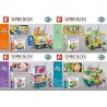 SEMBO 601105 601106 601107 601108 non  SENBAO STREET VIEW SERIES MINI SALE CART 4 KIỂU bộ đồ chơi xếp lắp ráp ghép mô hình City SEMBO BLOCK Thành Phố 546 khối