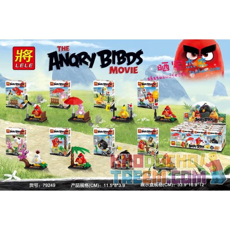 LELE 79249 non Lego CẢNH ĐỨNG bộ đồ chơi xếp lắp ráp ghép mô hình The Angry Birds Movie Những Chú Chim Điên