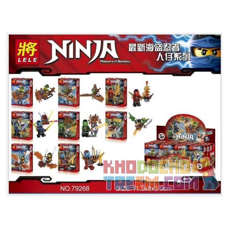 LELE 79268 non Lego MINI 8 GÓI bộ đồ chơi xếp lắp ráp ghép mô hình The Lego Ninjago Movie Ninja Lốc Xoáy