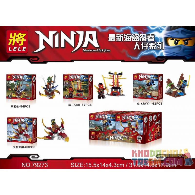 LELE 79273 non Lego NHÂN VẬT NHỎ bộ đồ chơi xếp lắp ráp ghép mô hình The Lego Ninjago Movie Ninja Lốc Xoáy 236 khối
