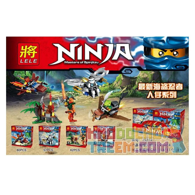 LELE 79274 non Lego NHÂN VẬT NHỎ bộ đồ chơi xếp lắp ráp ghép mô hình The Lego Ninjago Movie Ninja Lốc Xoáy