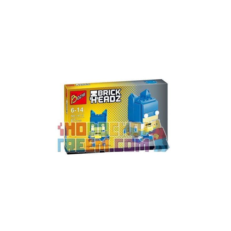 NOT Lego BATMAN & THE JOKER 41491 JISI 6801 6802 Kazi KY147-3 147-3 KY147-4 147-4 LOZ 1702 xếp lắp ráp ghép mô hình BATMAN & THE JOKER NGƯỜI DƠI BRICKHEAD VÀ Brickheadz Nhân Vật Đầu To 212 khối
