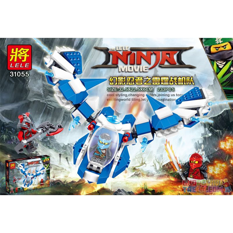 LELE 31055 non Lego ĐỘI NINJA SẤM SÉT bộ đồ chơi xếp lắp ráp ghép mô hình The Lego Ninjago Movie Ninja Lốc Xoáy 233 khối