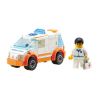 Kazi KY85011 85011 non  XE CỨU THƯƠNG bộ đồ chơi xếp lắp ráp ghép mô hình City CITY RESCUE AMBULANCE Thành Phố 92 khối