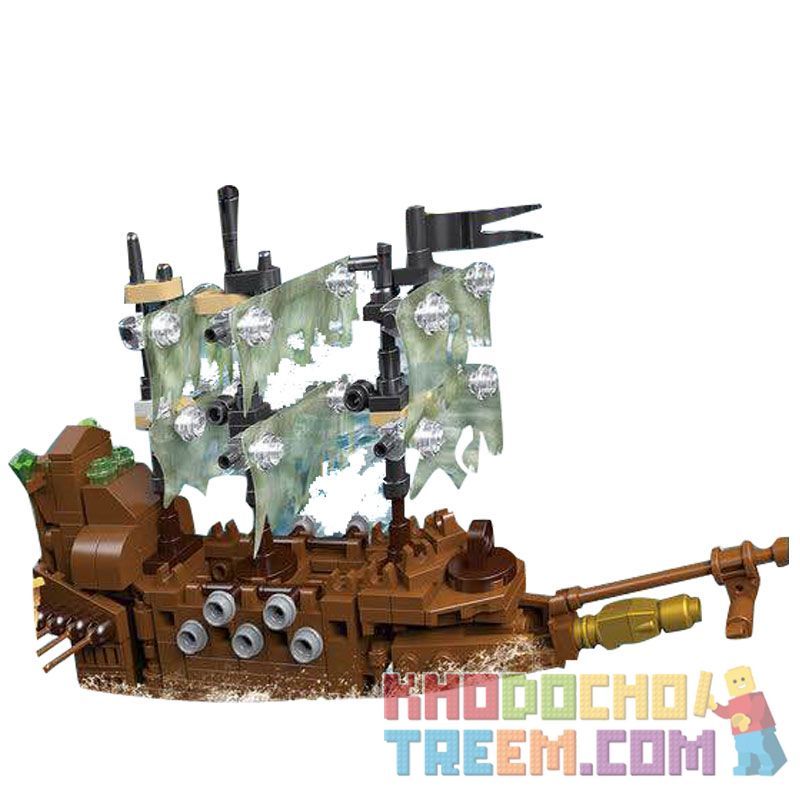 LEPIN 03058D non Lego NGƯỜI HÀ LAN BAY bộ đồ chơi xếp lắp ráp ghép mô hình Pirates Of The Caribbean Cướp Biển Vùng Caribe 278 khối