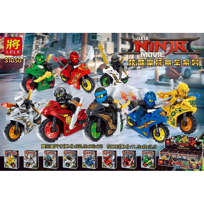 LELE 31050 non Lego NINJA CƯỠI MÔ TÔ PHÂN KHỐI LỚN bộ đồ chơi xếp lắp ráp ghép mô hình The Lego Ninjago Movie Ninja Lốc Xoáy