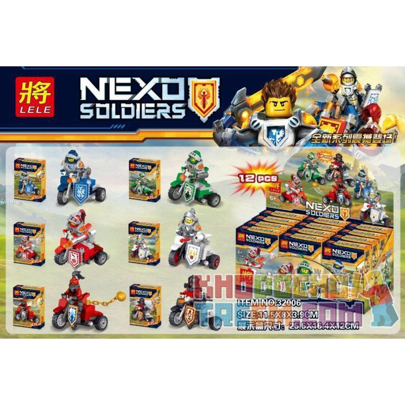 LELE 32006 non Lego XE MÁY THU NHỎ SIX PACK bộ đồ chơi xếp lắp ráp ghép mô hình Nexo Knights Hiệp Sỹ Nexo