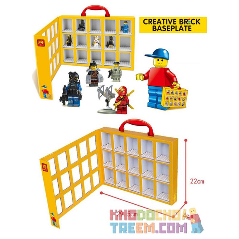 NOT Lego MINIFIG DISPLAY BOX 852820 LELE 79060 xếp lắp ráp ghép mô hình HỘP TRƯNG BÀY MINIFIG HÌNH NHỎ Gear Đồ Lắp Ghép