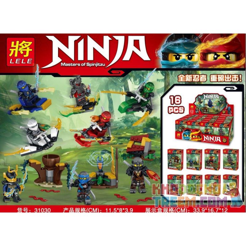 LELE 31030 non Lego 8 CẢNH NHỎ NHỎ bộ đồ chơi xếp lắp ráp ghép mô hình The Lego Ninjago Movie Ninja Lốc Xoáy